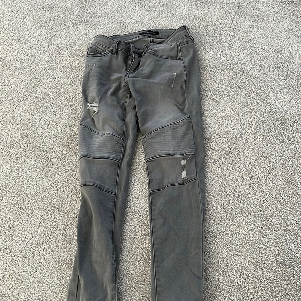 Gray jeans